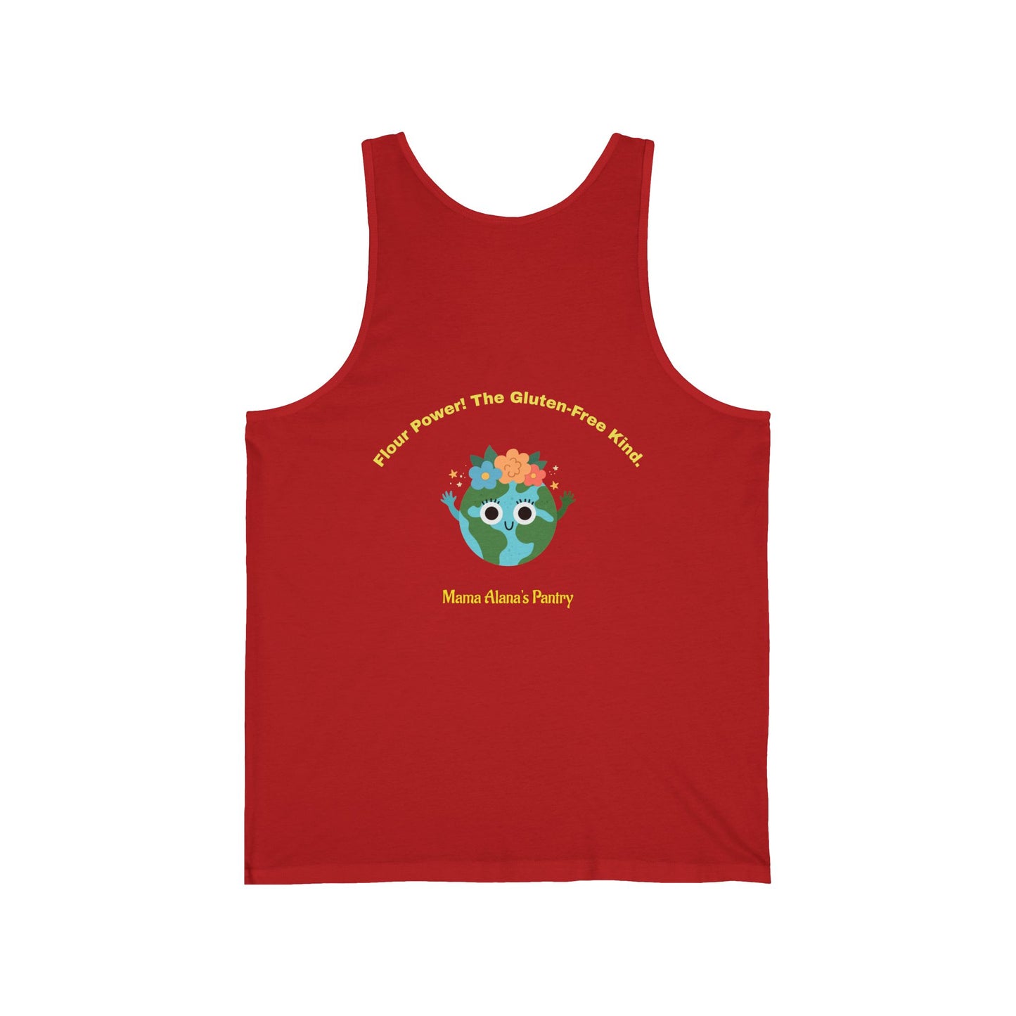 Tank Top — Cute Floral Earth - Flour Power! The Gluten-Free Kind.