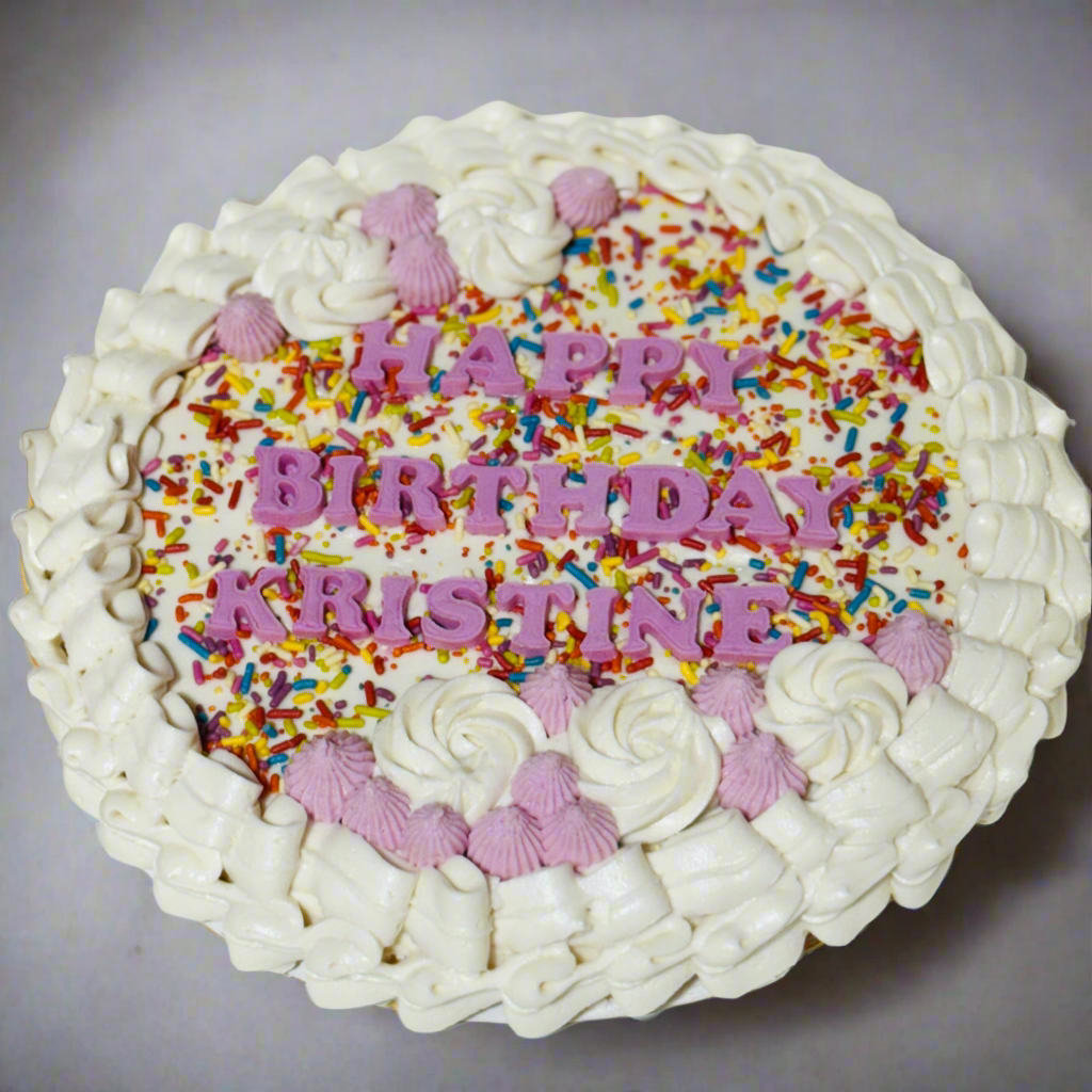 Frosted Party Cookie Cake - Gluten-Free & Vegan