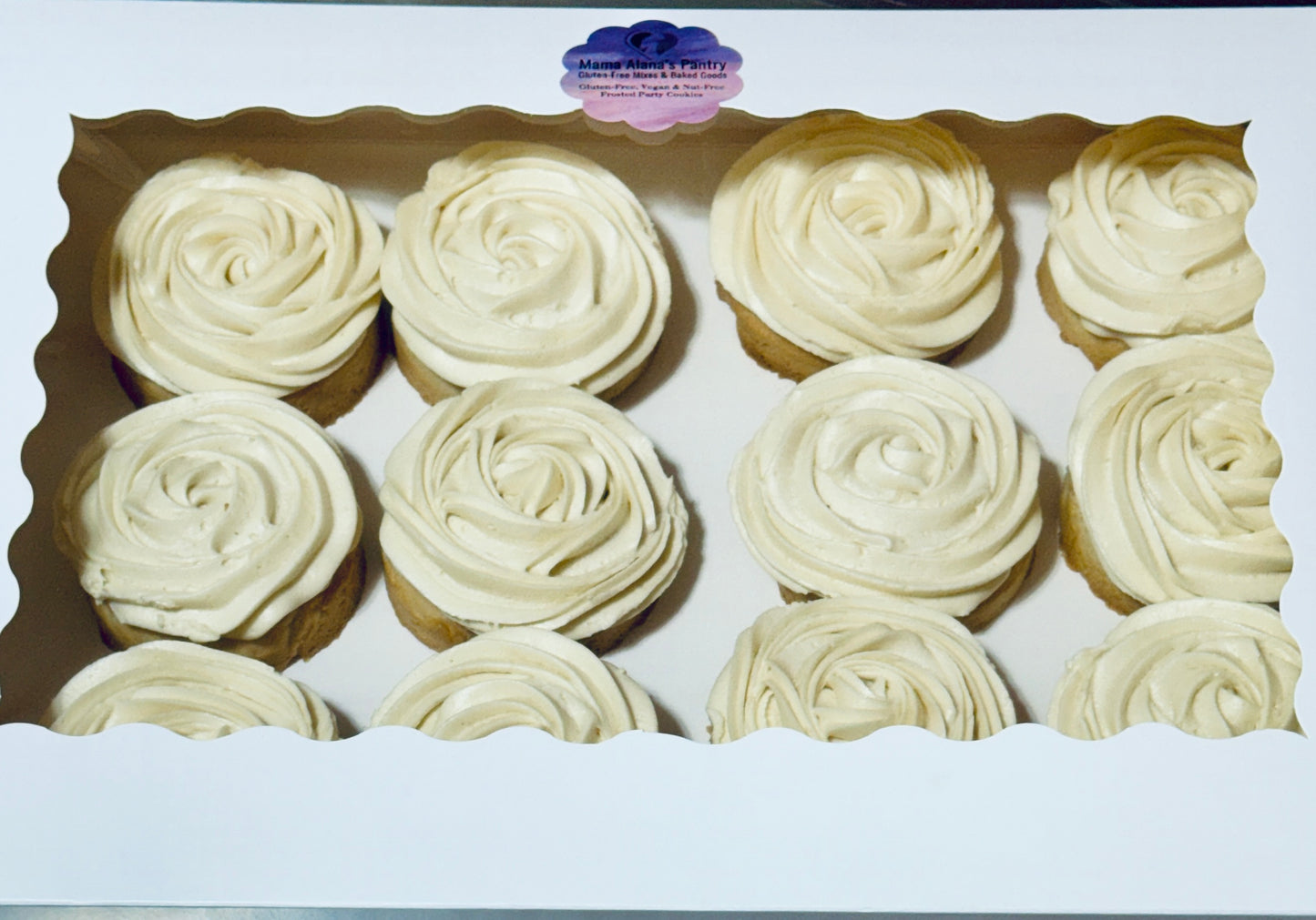 Frosted Party Cookies - Gluten-Free & Vegan Sugar Cookies with Frosting and Dye-Free Sprinkles