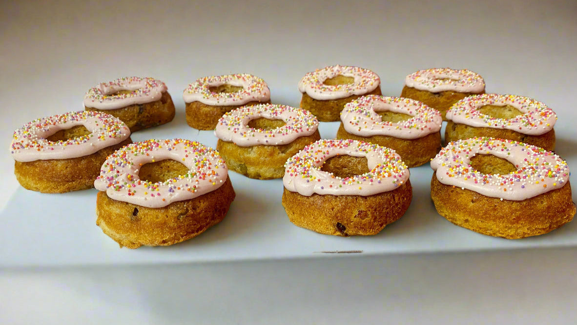 Nona’s Festive Fruit Melody Donuts - Gluten-Free & Vegan