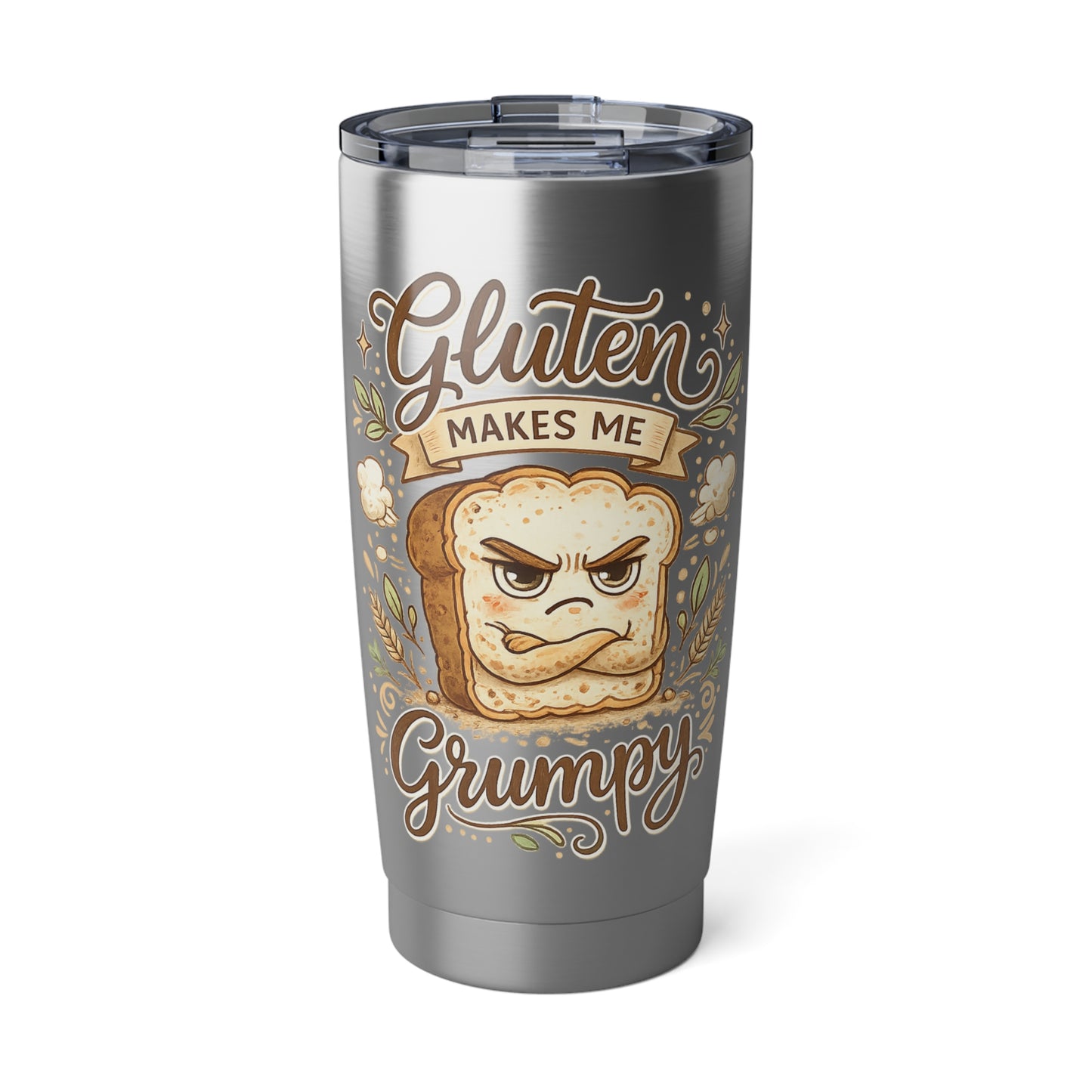 Gluten Makes Me Grumpy - 20oz Insulated Travel Mug