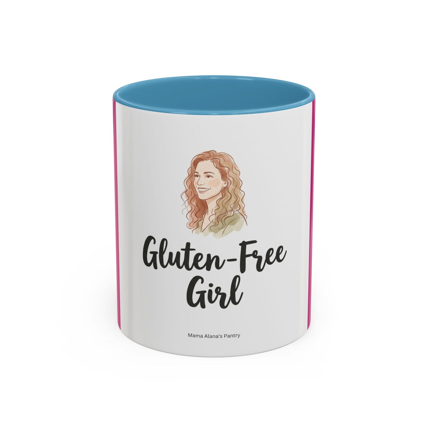Gluten-Free Girl - Ceramic Coffee Mug — Accent Pink 11/15oz