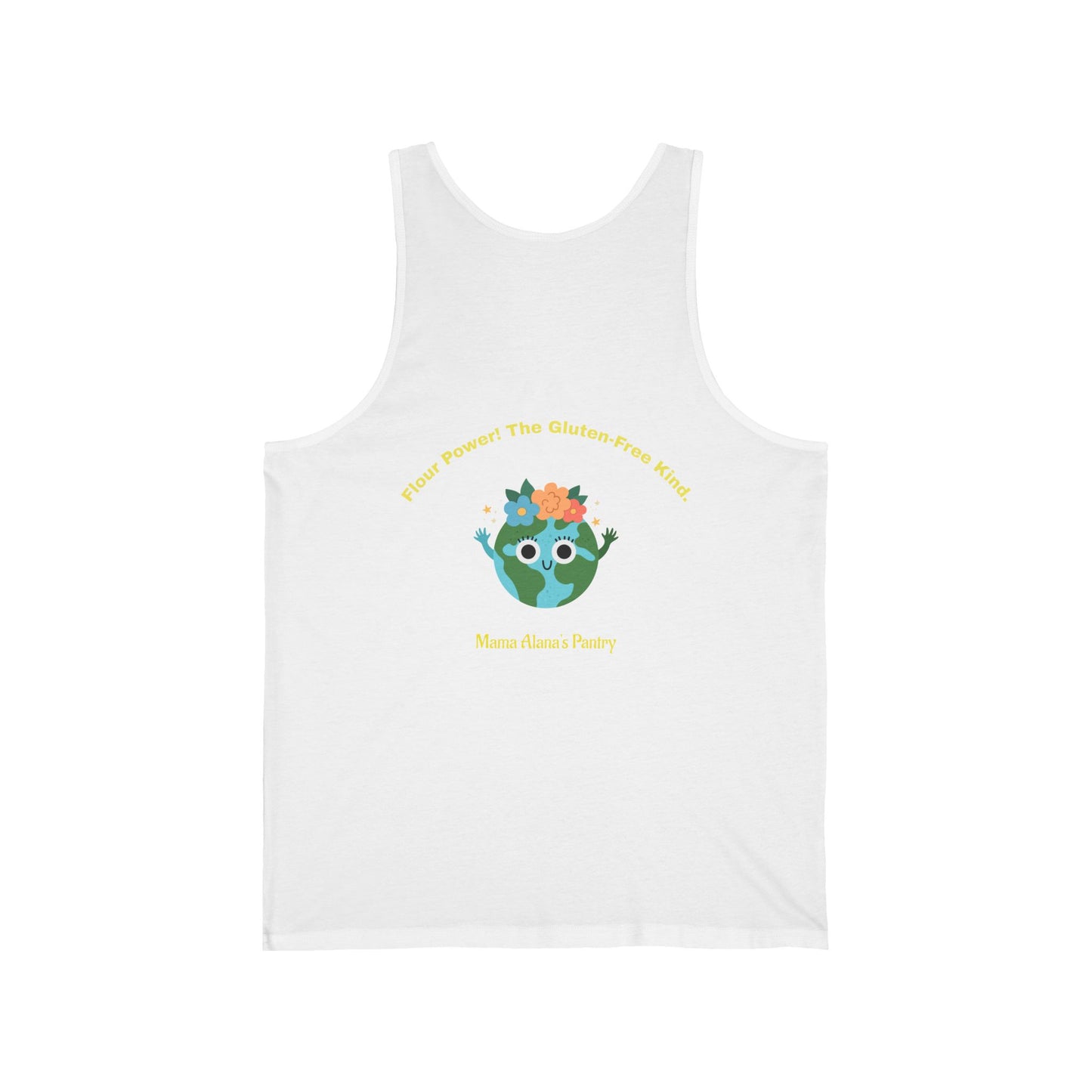 Tank Top — Cute Floral Earth - Flour Power! The Gluten-Free Kind.