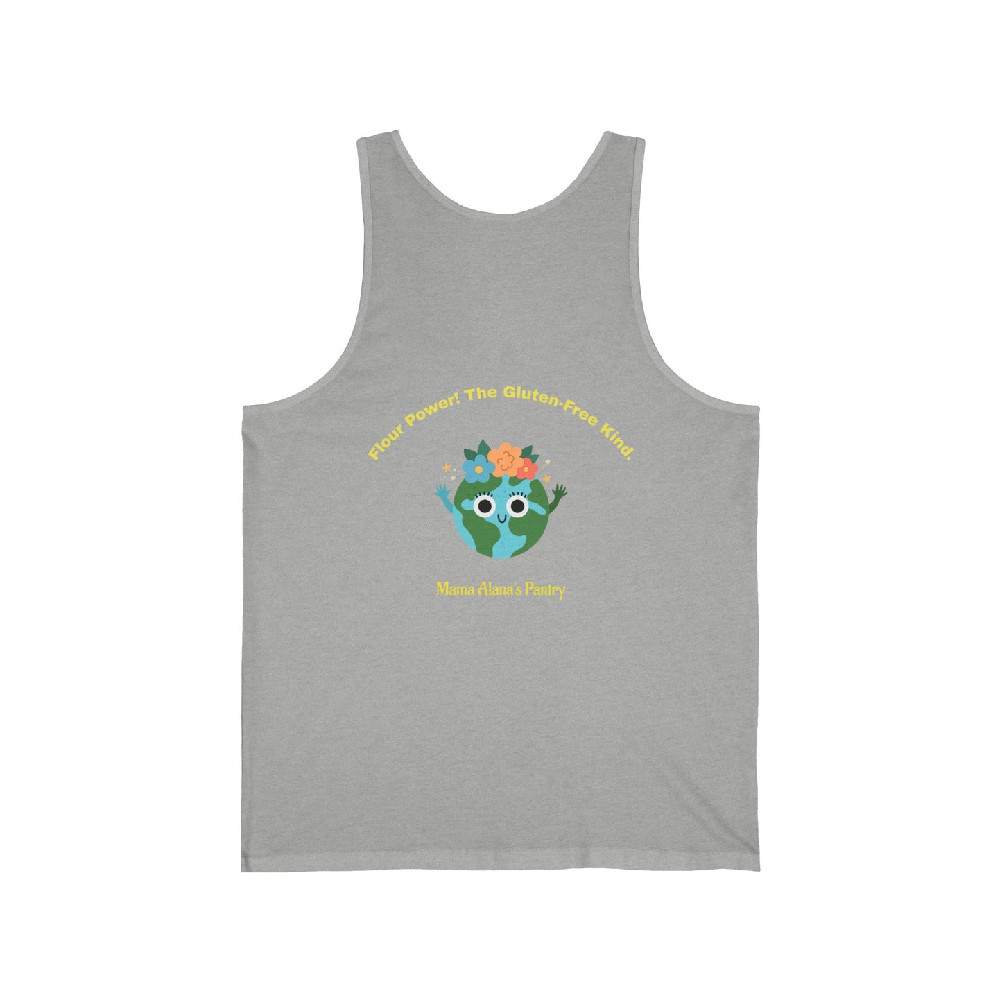 Tank Top — Cute Floral Earth - Flour Power! The Gluten-Free Kind.