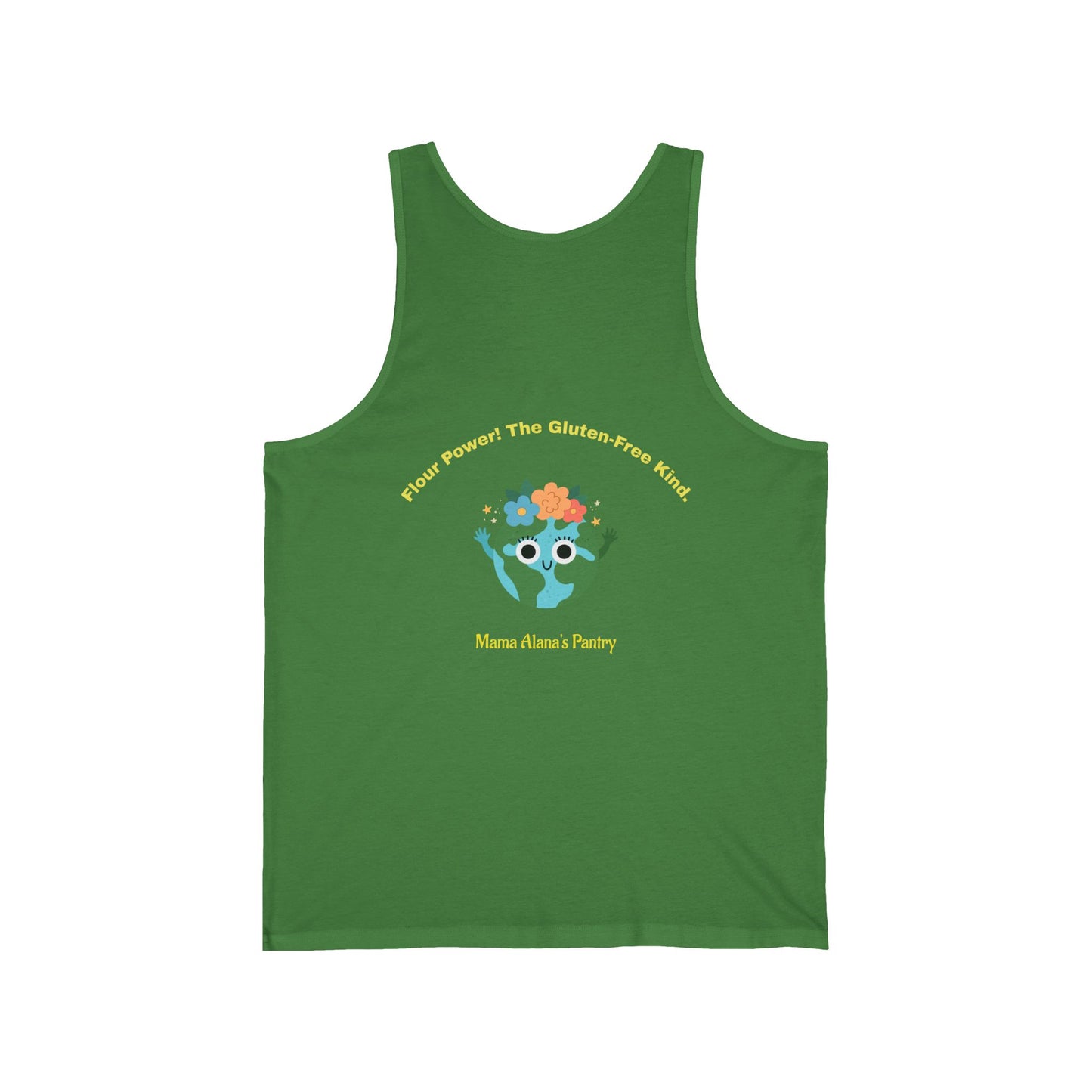 Tank Top — Cute Floral Earth - Flour Power! The Gluten-Free Kind.