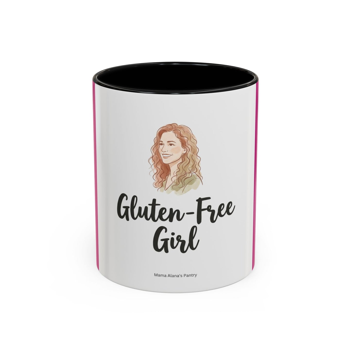 Gluten-Free Girl - Ceramic Coffee Mug — Accent Pink 11/15oz