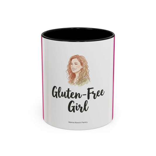 Gluten-Free Girl - Ceramic Coffee Mug — Accent Pink 11/15oz