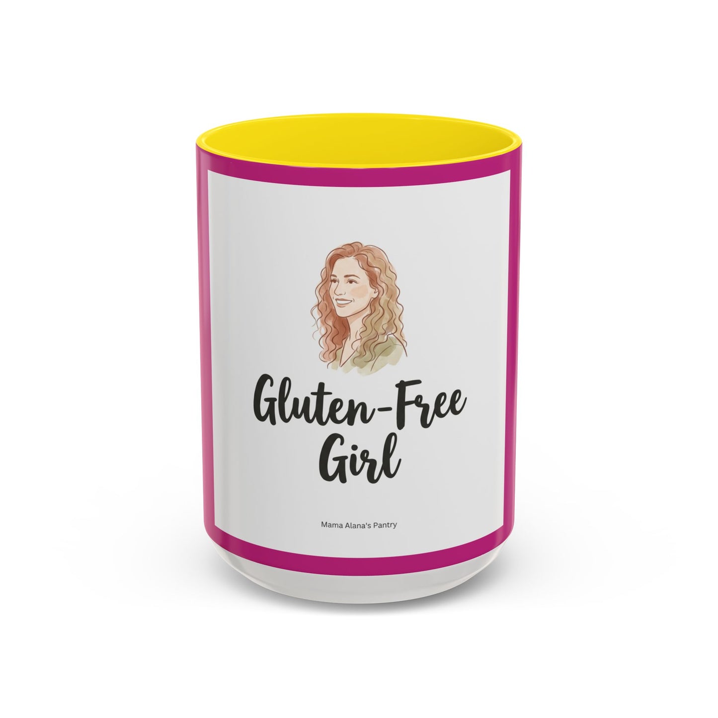 Gluten-Free Girl - Ceramic Coffee Mug — Accent Pink 11/15oz