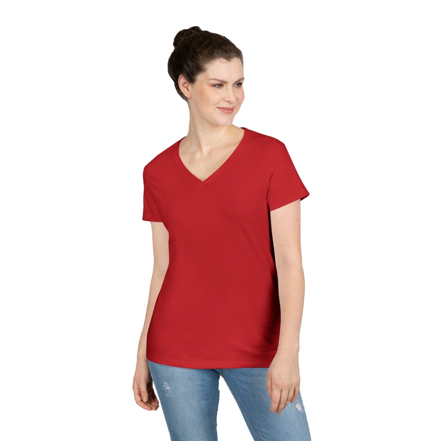 Ladies' V-Neck T-Shirt — Can I Just Read the Label