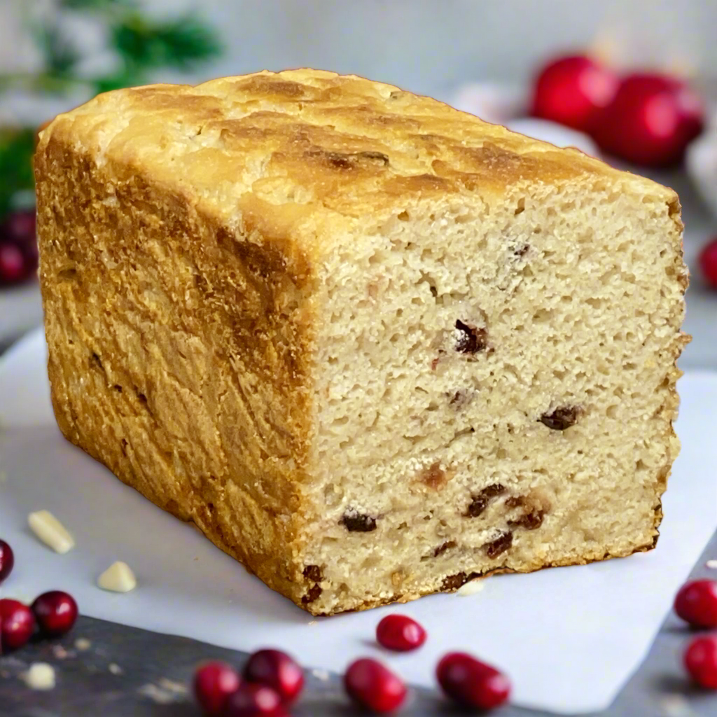 White Chocolate Cranberry Bliss Sourdough- Gluten-Free & Vegan