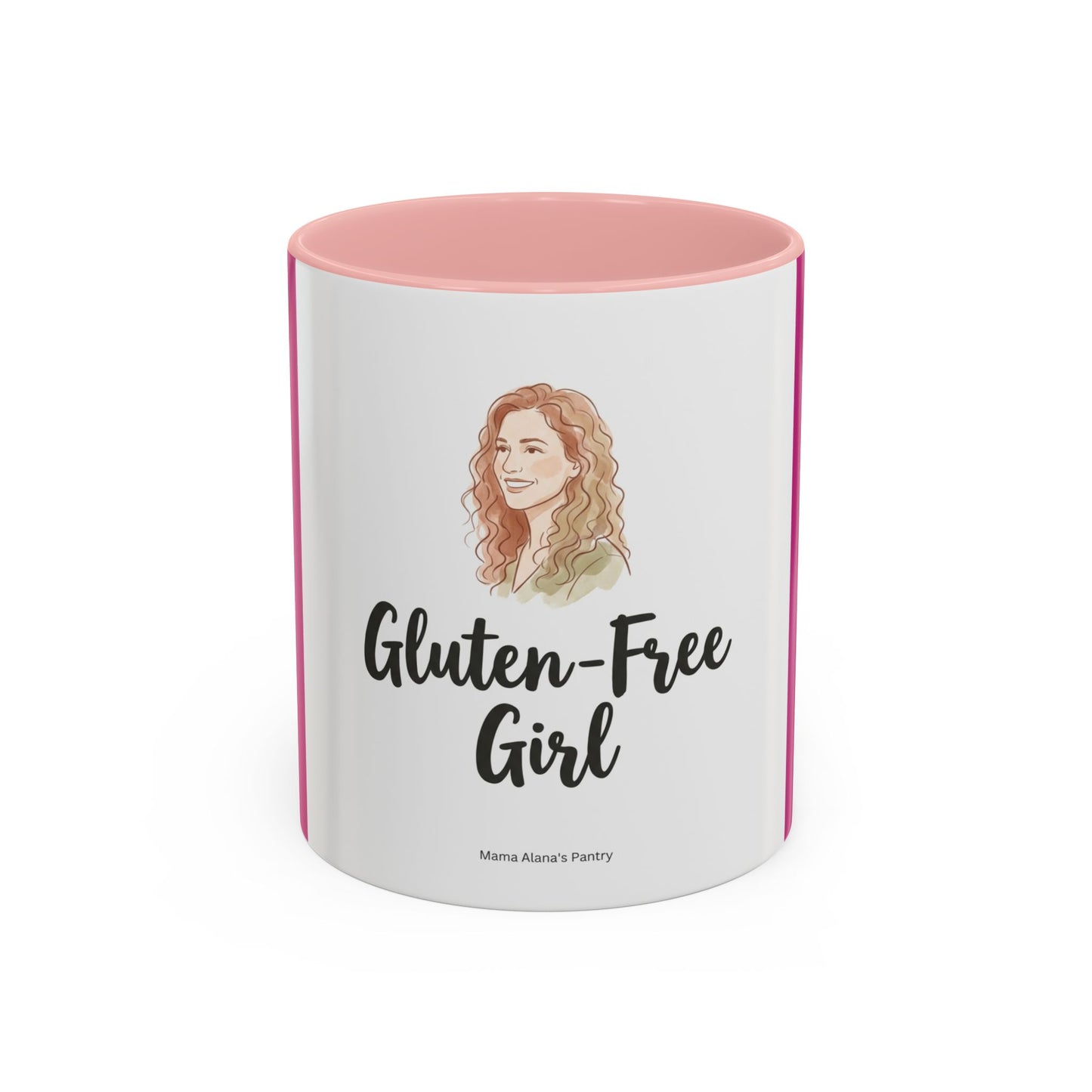 Gluten-Free Girl - Ceramic Coffee Mug — Accent Pink 11/15oz