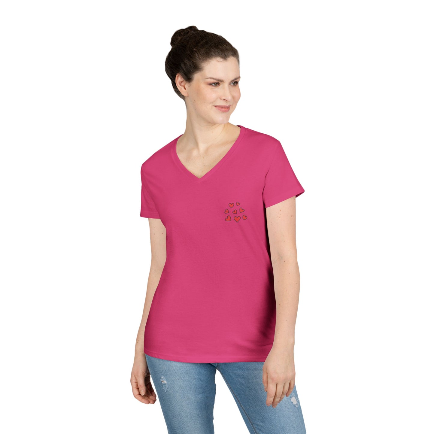Ladies' V-Neck T-Shirt - You Had me at Gluten-Free