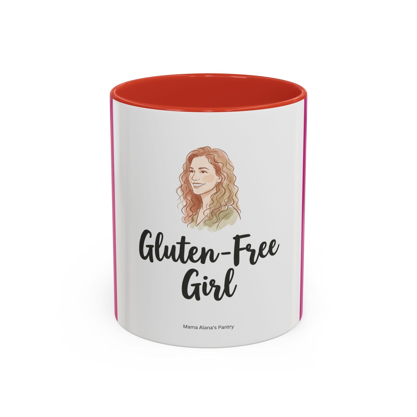 Gluten-Free Girl - Ceramic Coffee Mug — Accent Pink 11/15oz