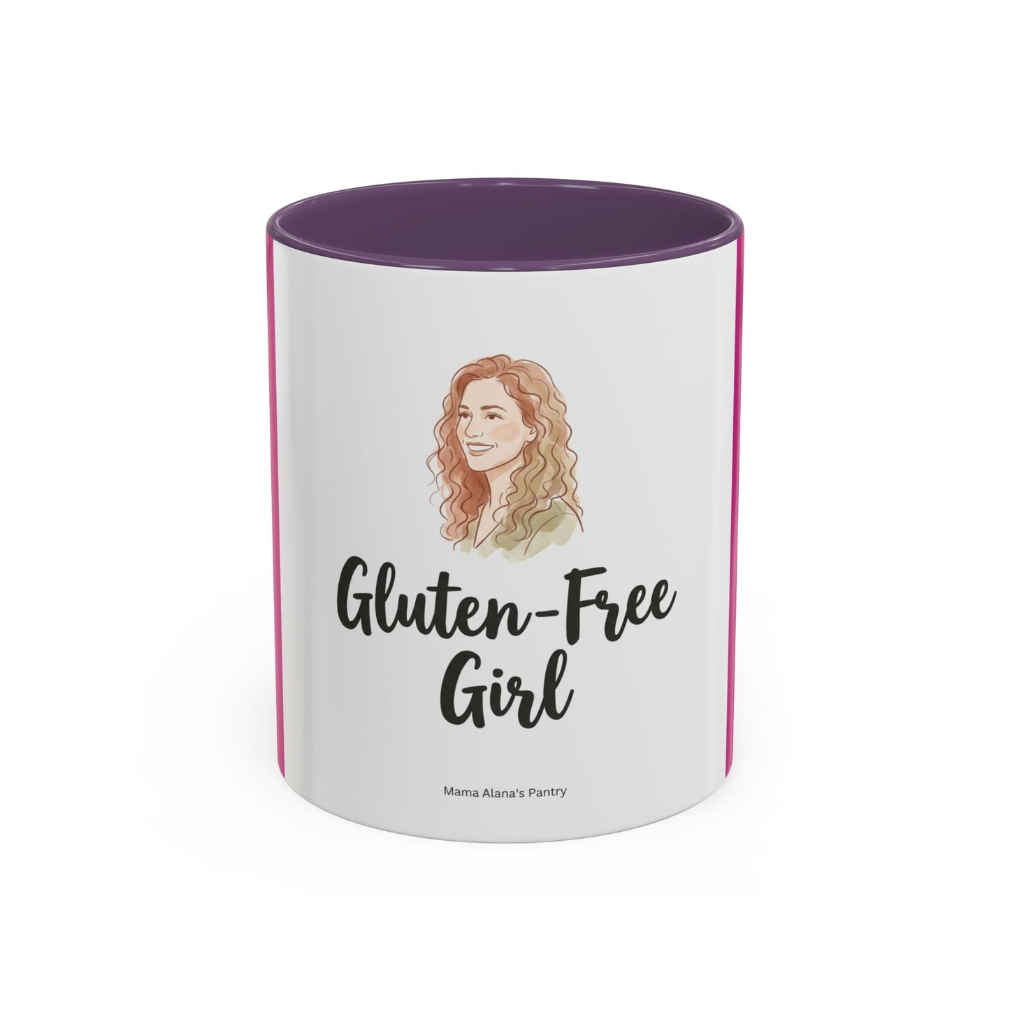 Gluten-Free Girl - Ceramic Coffee Mug — Accent Pink 11/15oz
