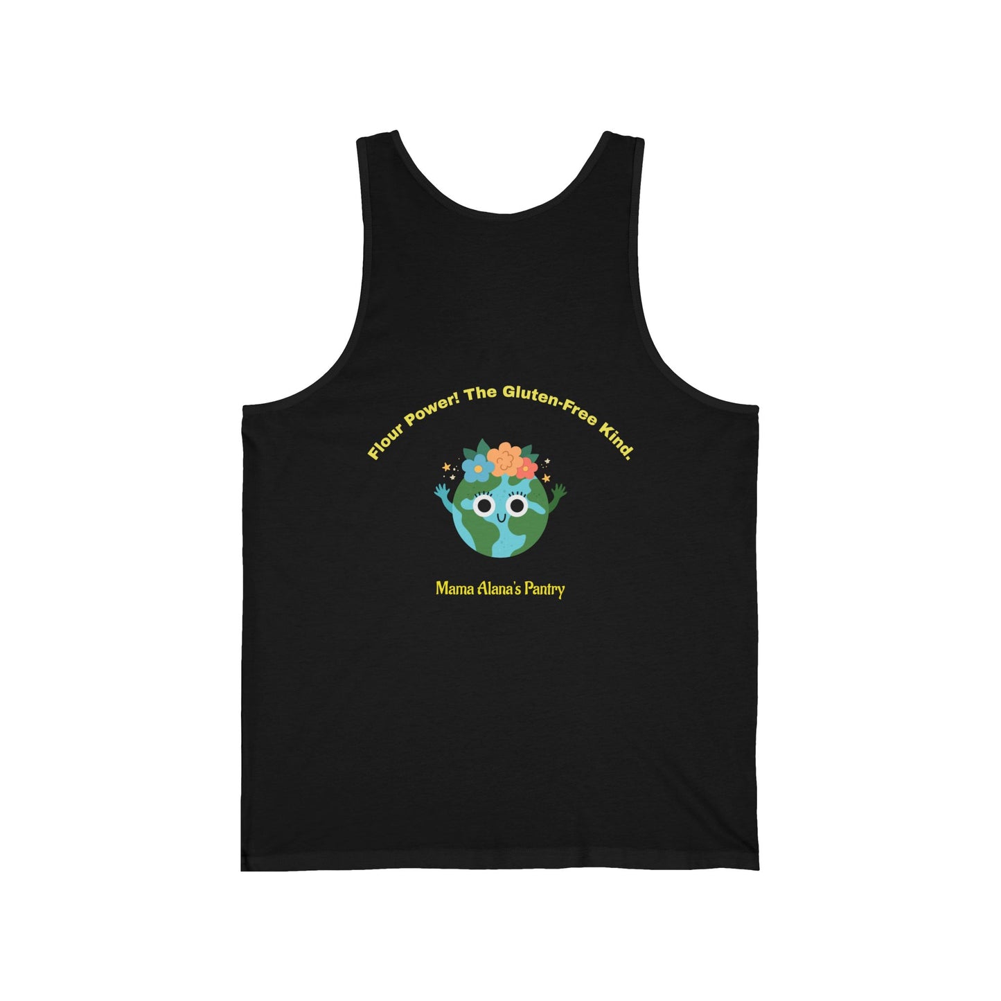 Tank Top — Cute Floral Earth - Flour Power! The Gluten-Free Kind.
