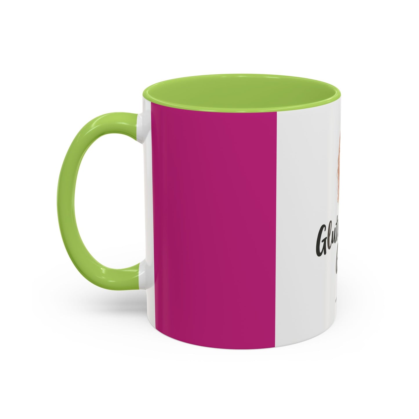 Gluten-Free Girl - Ceramic Coffee Mug — Accent Pink 11/15oz