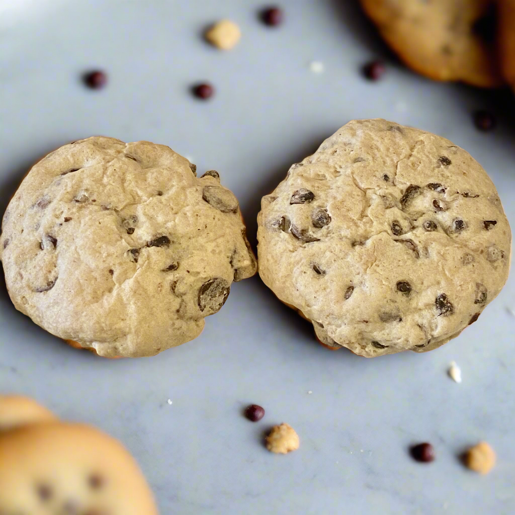 Sourdough Sweetheart Chocolate Chip Cookies - Gluten-Free & Vegan