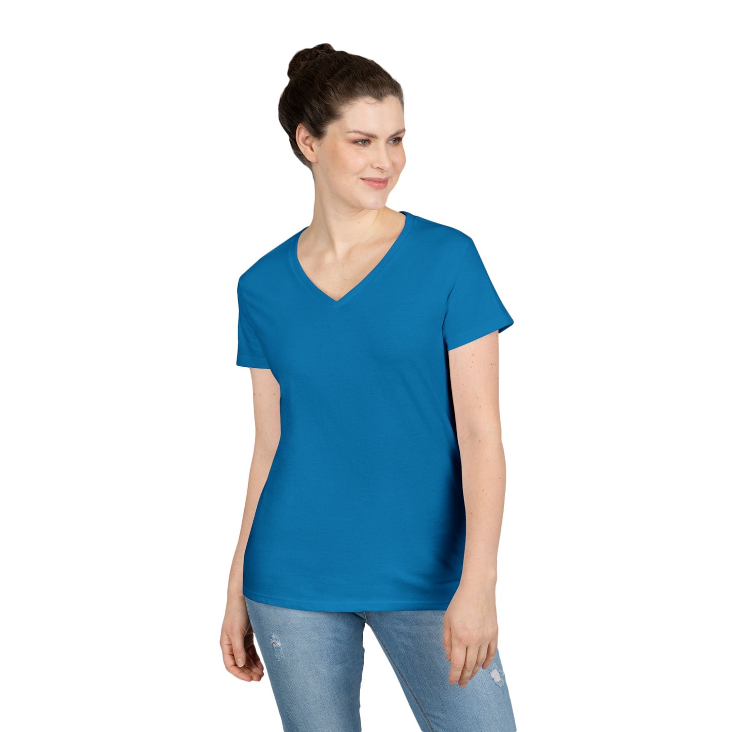 Ladies' V-Neck T-Shirt — Can I Just Read the Label
