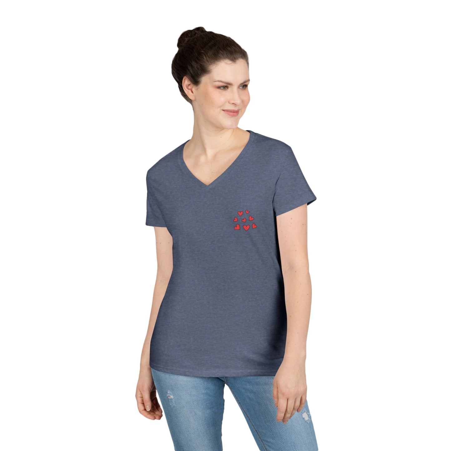 Ladies' V-Neck T-Shirt - You Had me at Gluten-Free