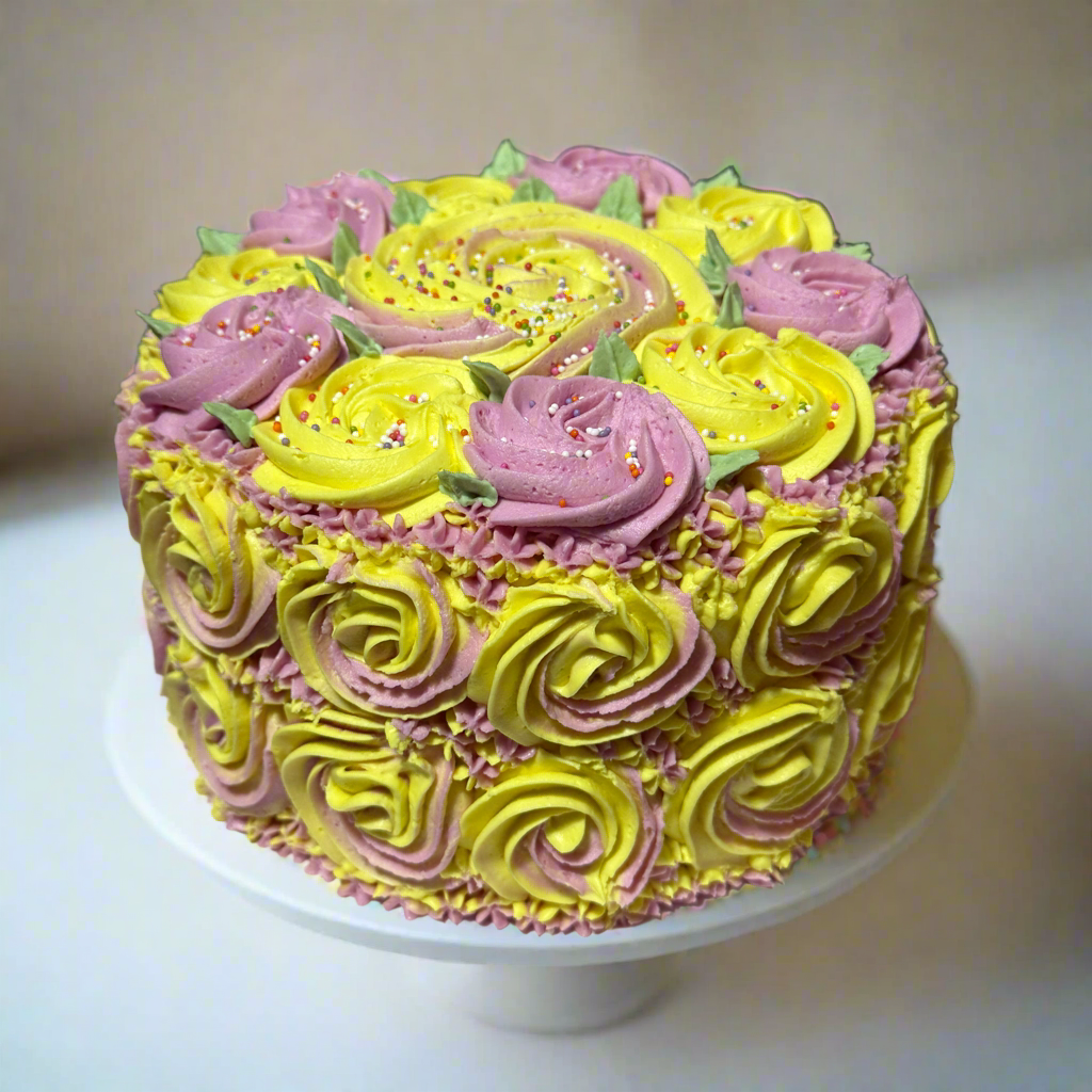 Decorated Cake - Gluten-Free & Vegan