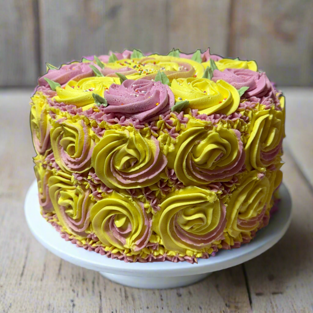 Decorated Cake - Gluten-Free & Vegan