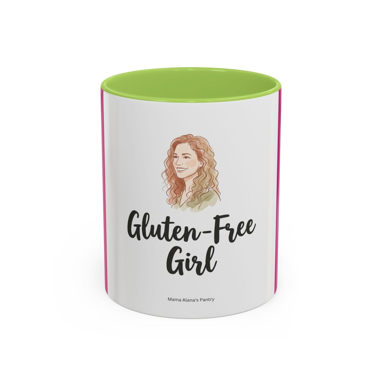 Gluten-Free Girl - Ceramic Coffee Mug — Accent Pink 11/15oz