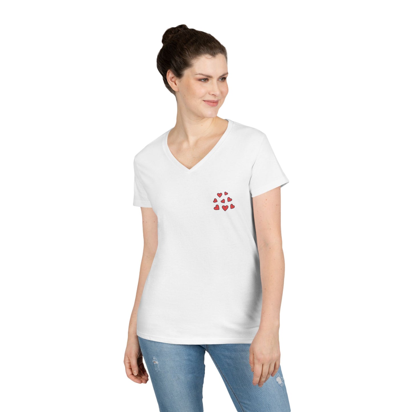 Ladies' V-Neck T-Shirt - You Had me at Gluten-Free