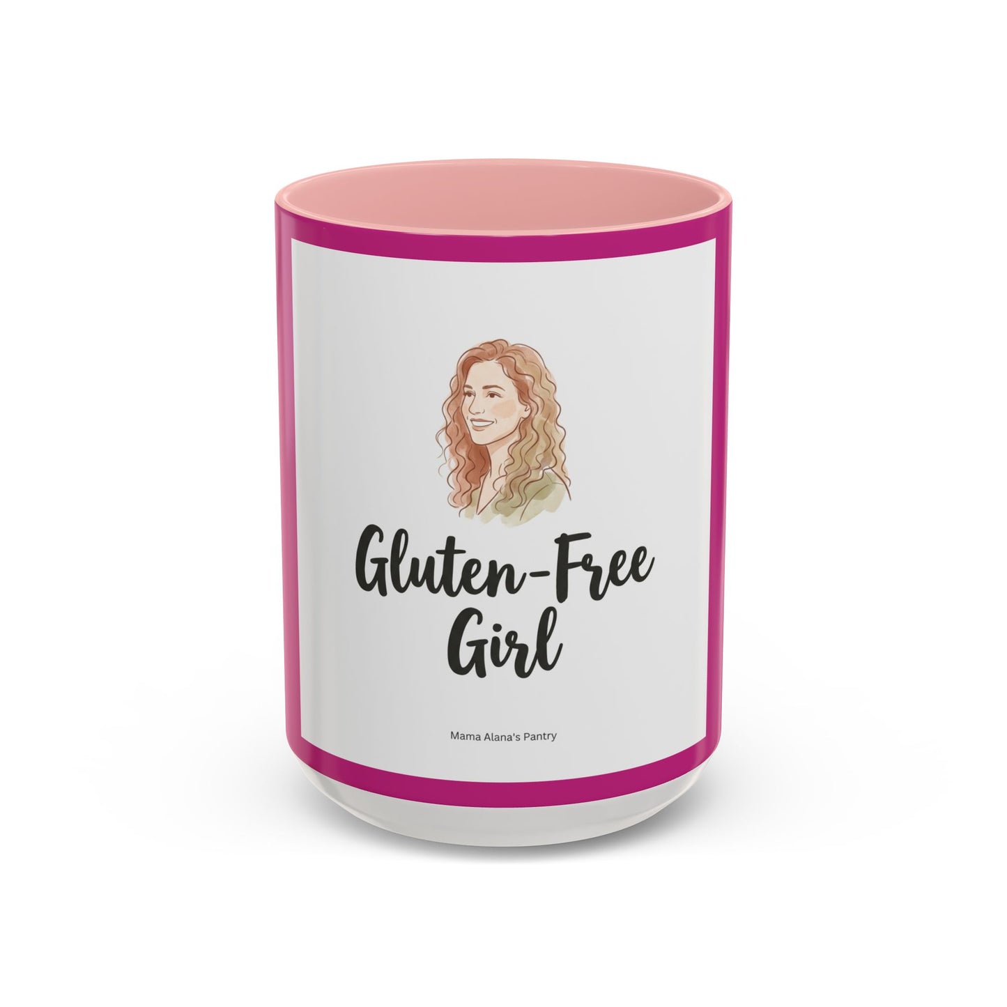 Gluten-Free Girl - Ceramic Coffee Mug — Accent Pink 11/15oz