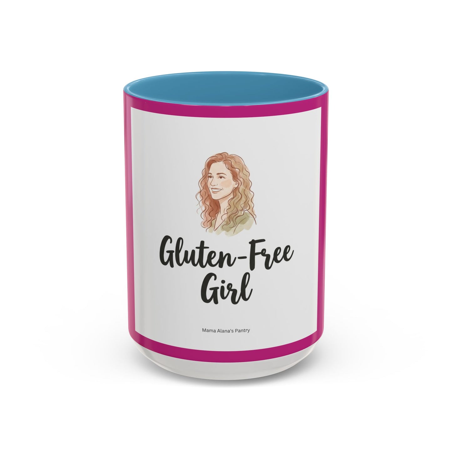 Gluten-Free Girl - Ceramic Coffee Mug — Accent Pink 11/15oz