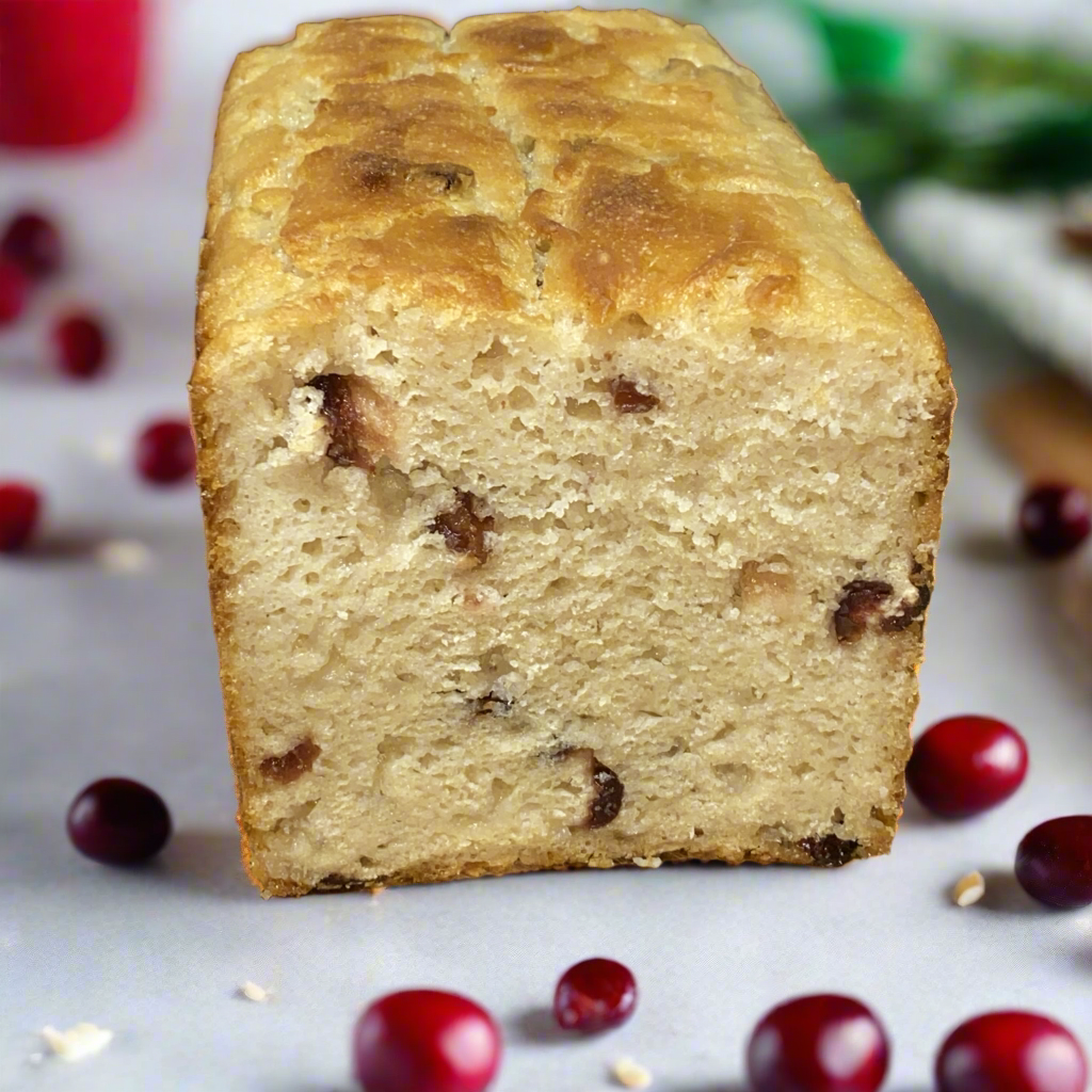 White Chocolate Cranberry Bliss Sourdough- Gluten-Free & Vegan