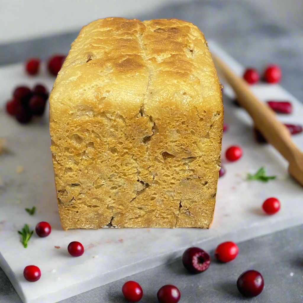 White Chocolate Cranberry Bliss Sourdough- Gluten-Free & Vegan