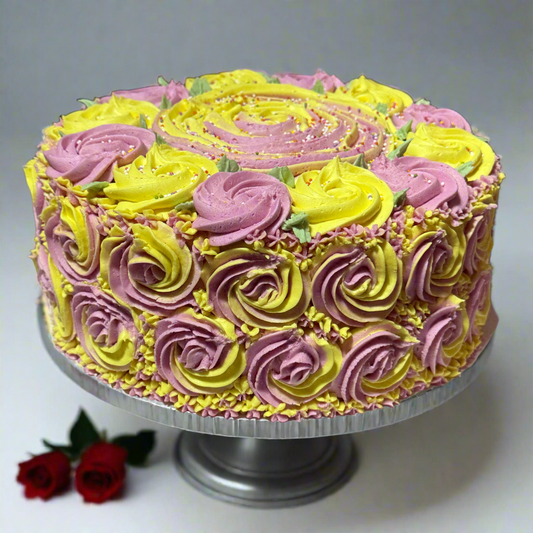 Decorated Cake - Gluten-Free & Vegan