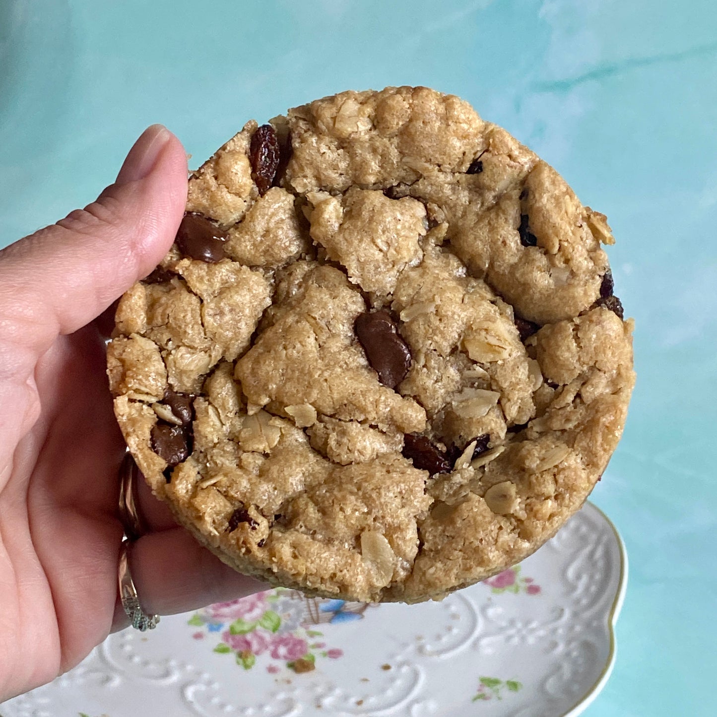 Heavenly Oatmeal Raisin Chocolate Chip Cookie - Gluten-Free, Vegan - Large or Regular Size