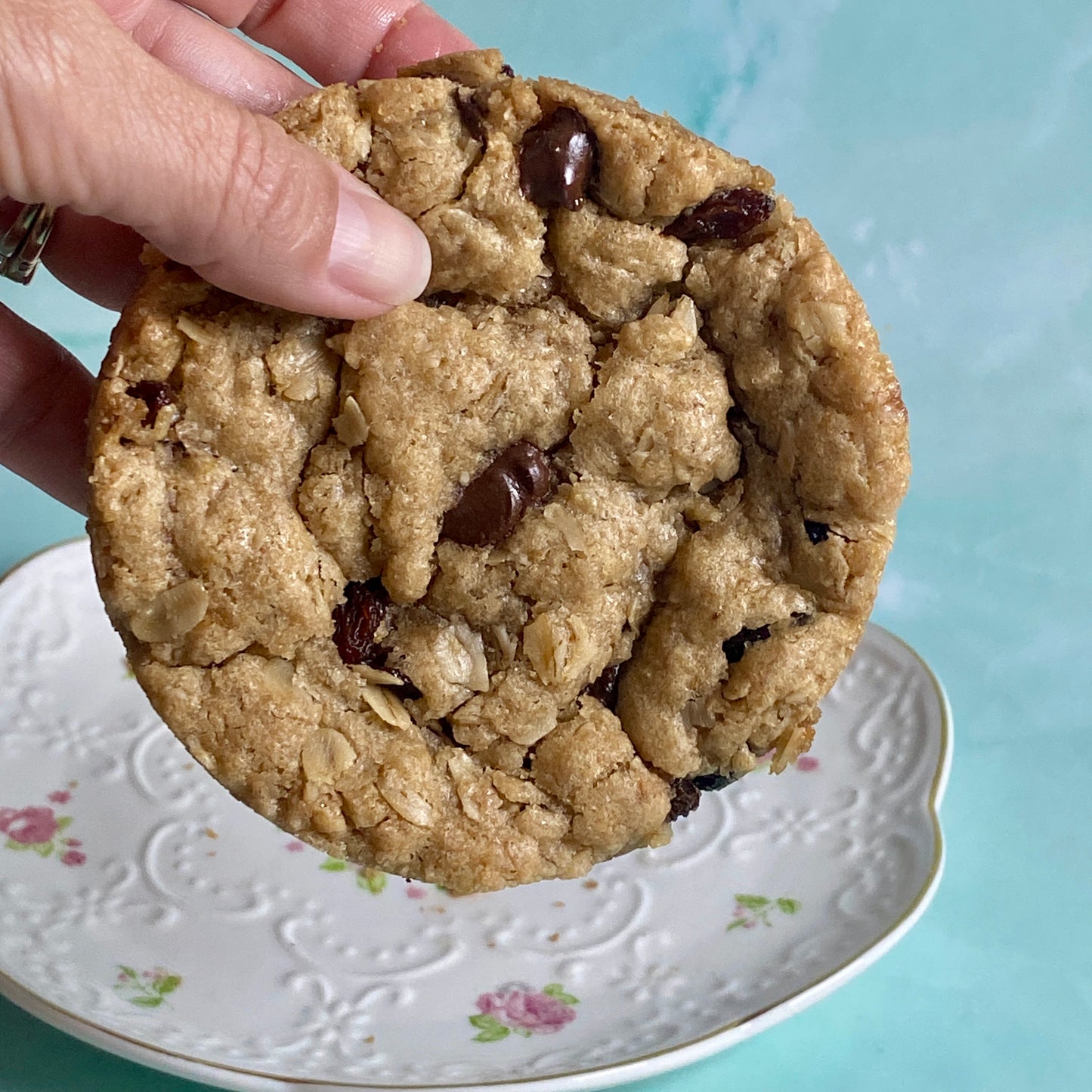 Heavenly Oatmeal Raisin Chocolate Chip Cookie - Gluten-Free, Vegan - Large or Regular Size